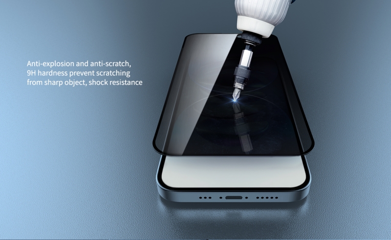 Kính Cường Lực Full Màn iPhone 14 Pro Chống Nhìn Trộm Hiệu Nillkin có khả năng chịu lực cao, chống dầu, hạn chế bám vân tay cảm giác lướt cũng nhẹ nhàng hơn.